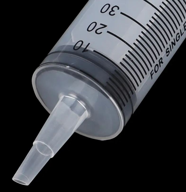 Transparent Syringe, 100ml (With approx. 45cm Feeding Tube)