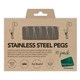 Seymours Long Stainless Steel Pegs 10pk