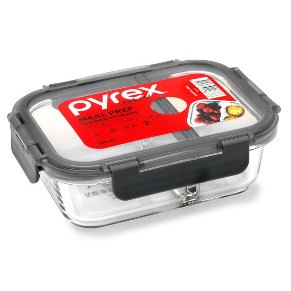 Pyrex Meal Prep Storage 580ml Box of 4