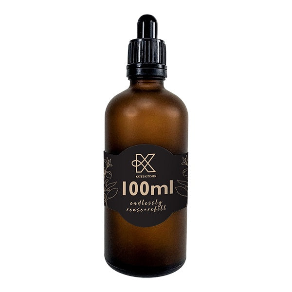 Amber Frosted Glass Dropper Bottle