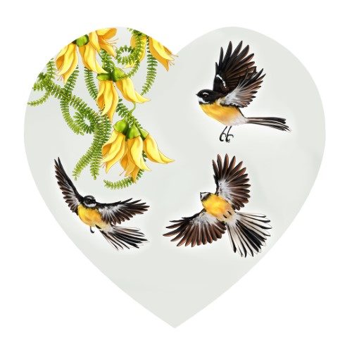 Ceramic Hearts Wall Hanging W Cork Backing NZ Modern