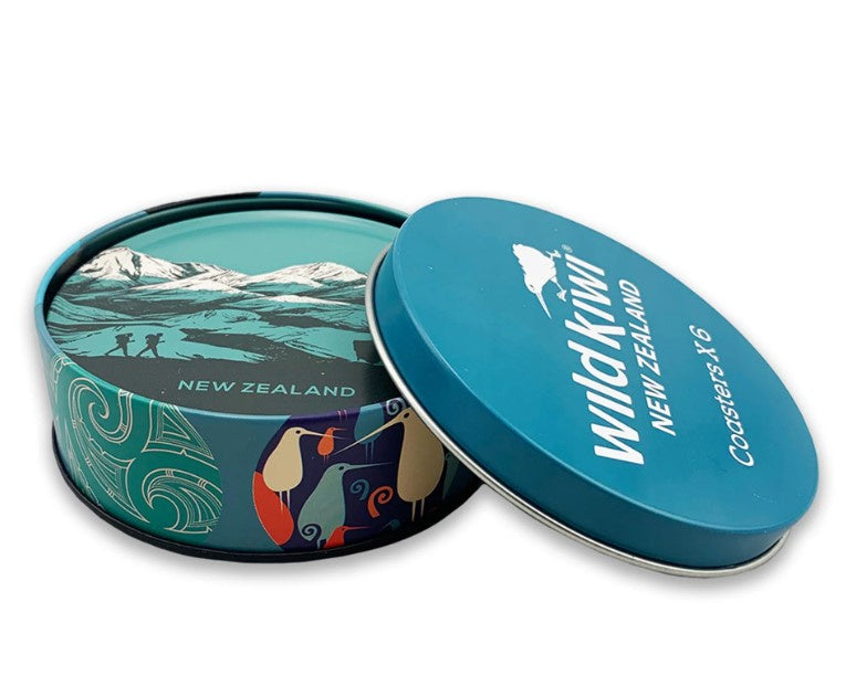Wild Kiwi Coaster Set 6pc