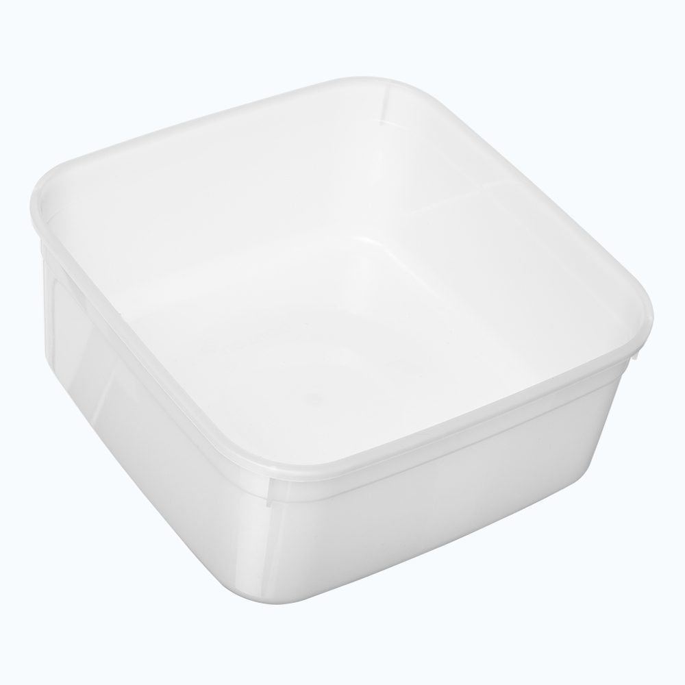BonWare™ PP Square Storage Container, 2 Lit, Ice Cream Pack of 10
