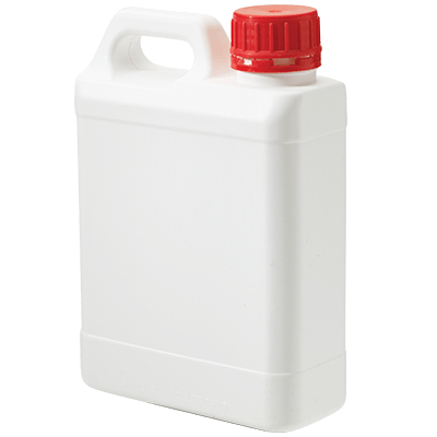 1L DG Jerry Can (Nat) – 38mm Neck, UN DG Rated with White Cap