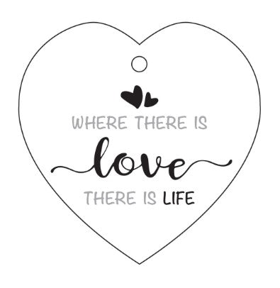 Ceramic Hearts Wall Hanging Assorted Sayings -Single