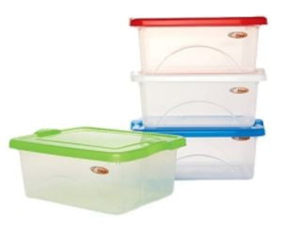 Taurus Clearview Storage Bin 10L W Lime Lid