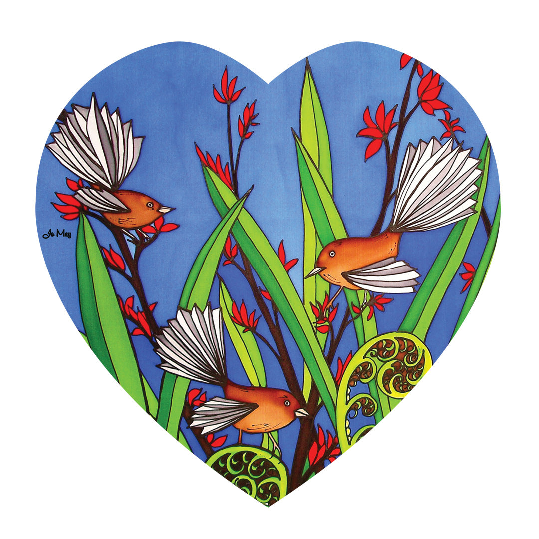 Ceramic Hearts Wall Hanging W Cork Backing NZ Modern