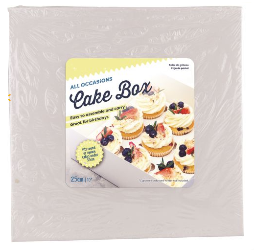 Cake Box White Cardboard 28cm