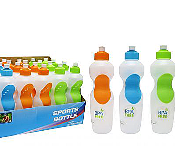 Sports Bottle W/Rubber Grip 700ml BPA Free