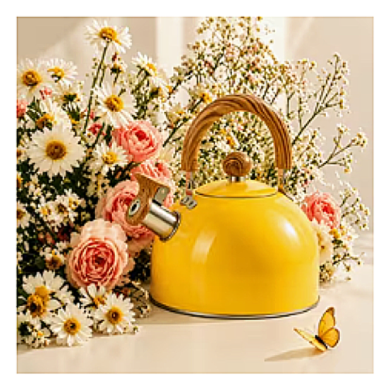 Whistling Kettle W Wooden details