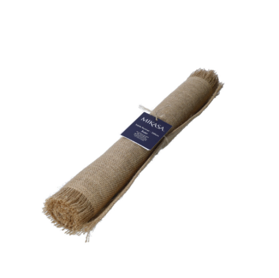 Mikasa Jute Frayed Table Runner