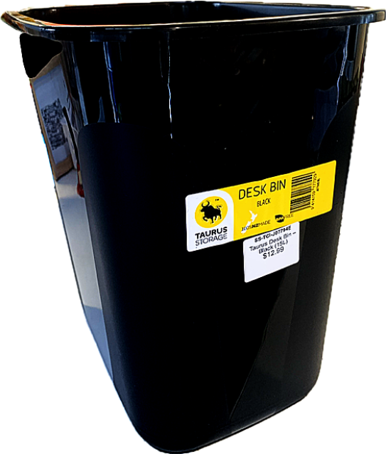 Taurus Desk Bin – Black (15L)