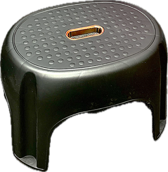 Black Step Stool 26cm