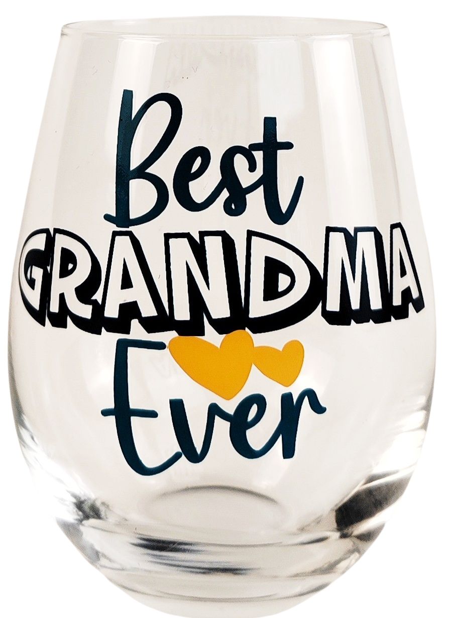 Best Ever Grandparents Glass
