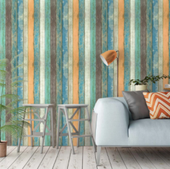Adhesive Wood Grain Self-Adhesive Wall Paper/Cupboard Liner 45cm Wide