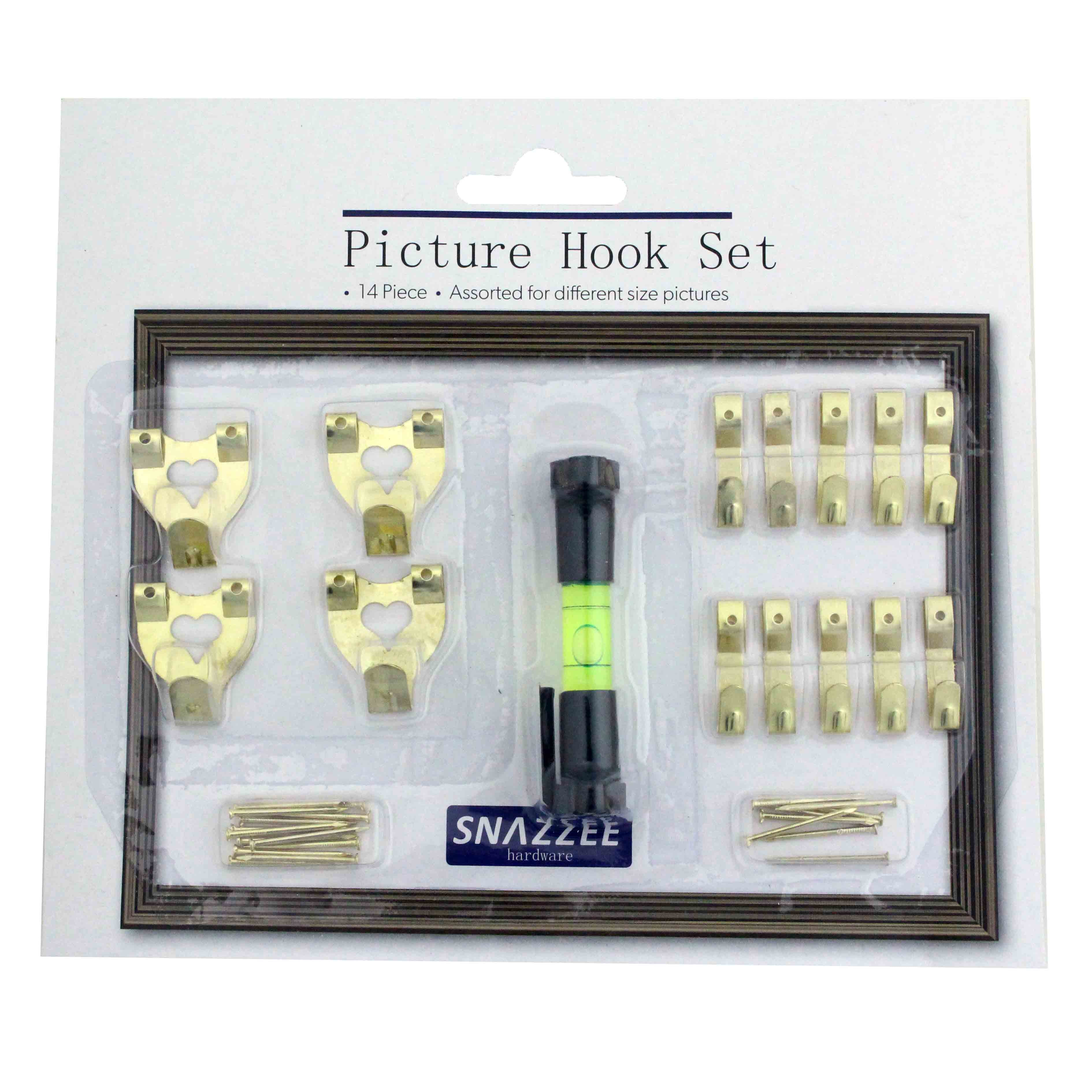 Snazzee Picture Hook Set 14 Piece