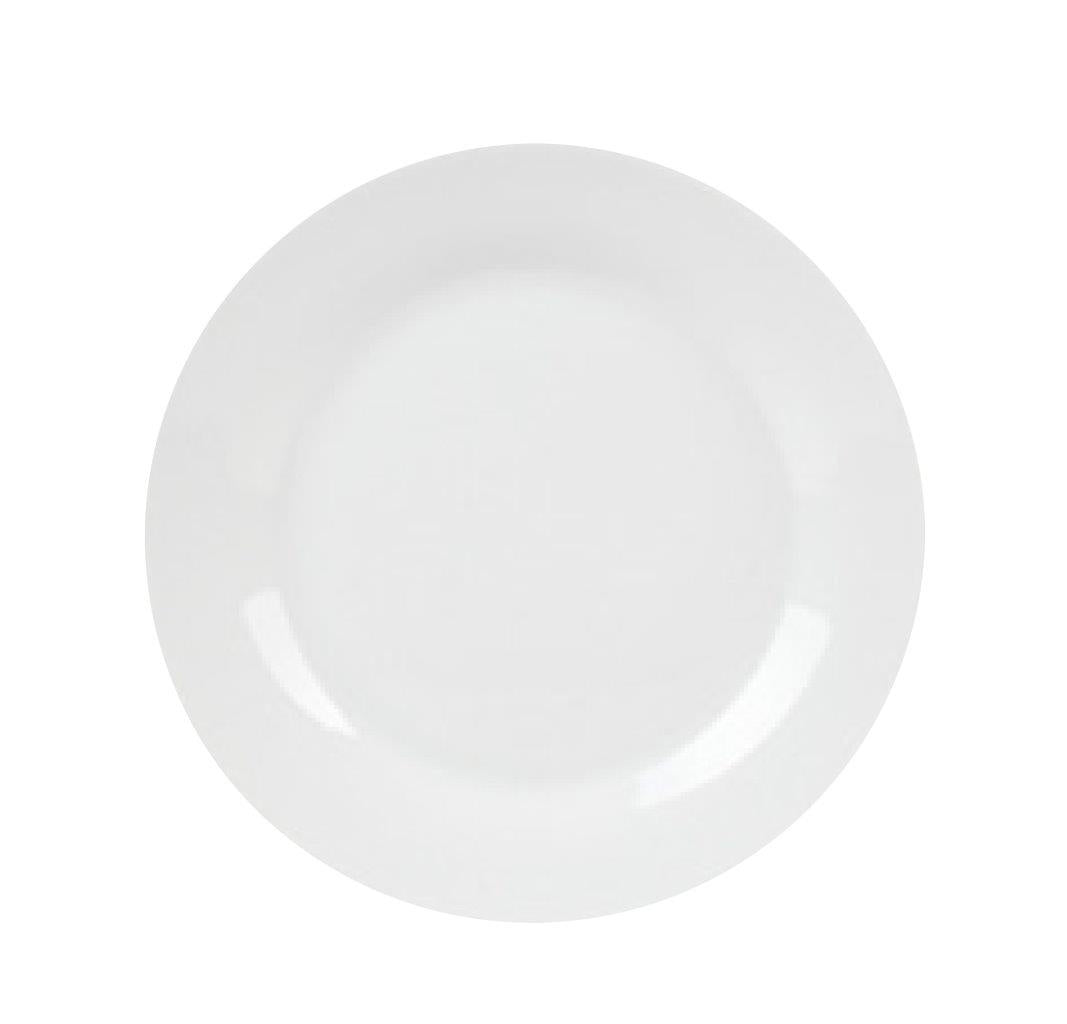 Round Side Plate Ceramic White 19cm