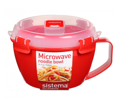 Sistema® Microwave™ Noodle Bowl – 940ml Red