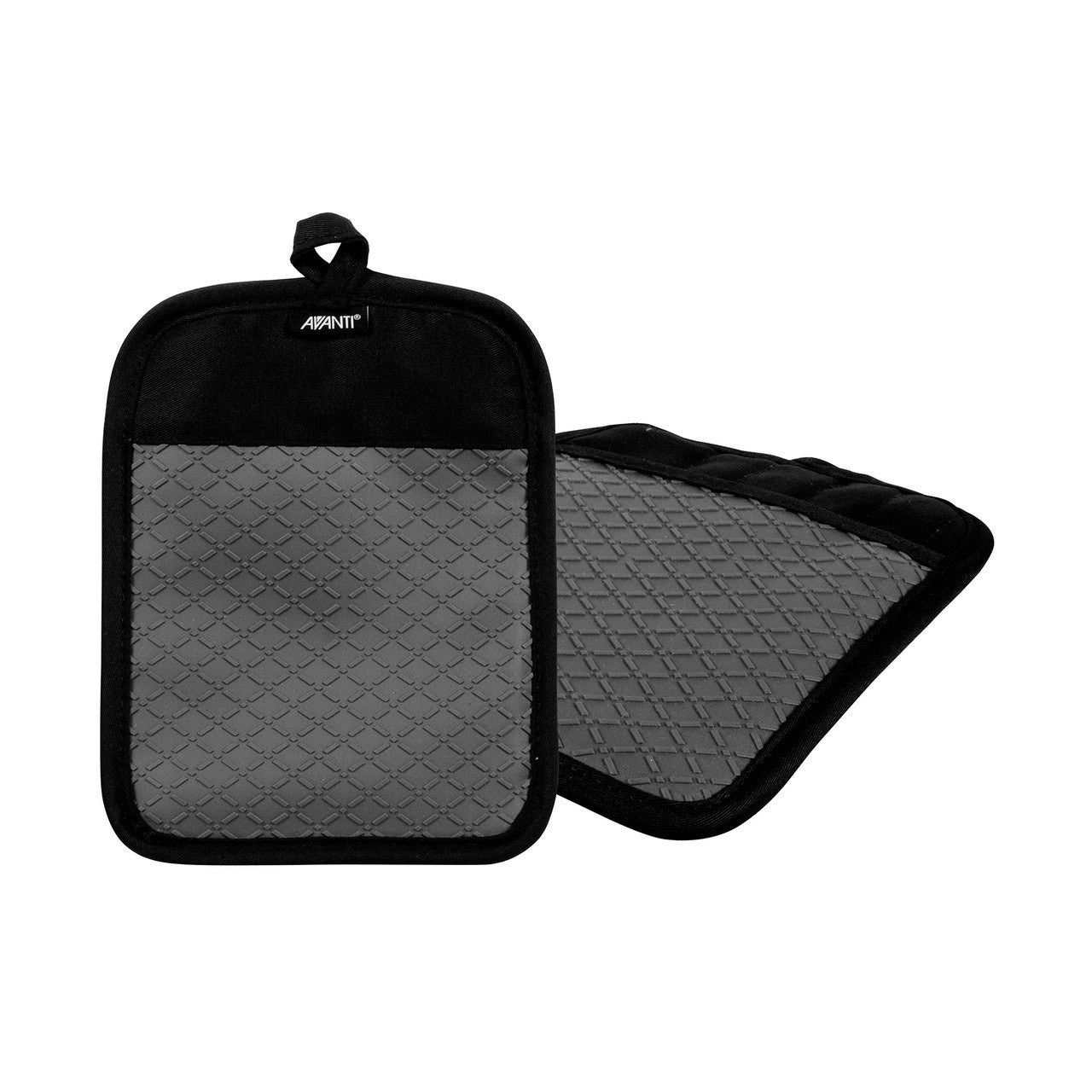 Avanti Silicone Pot Holder Charcoal Set of 2