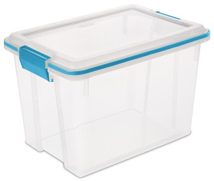 Sterilite Gasket Latch Box 19L – Blue Aqua