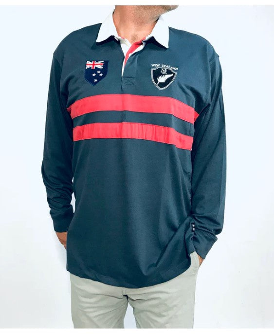 Wild Kiwi Retro Style Jersey W Shirt Collar