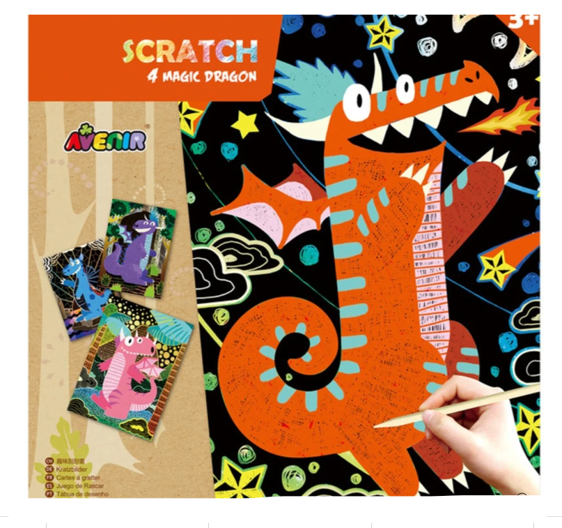 Scratch Art Magic Dragons