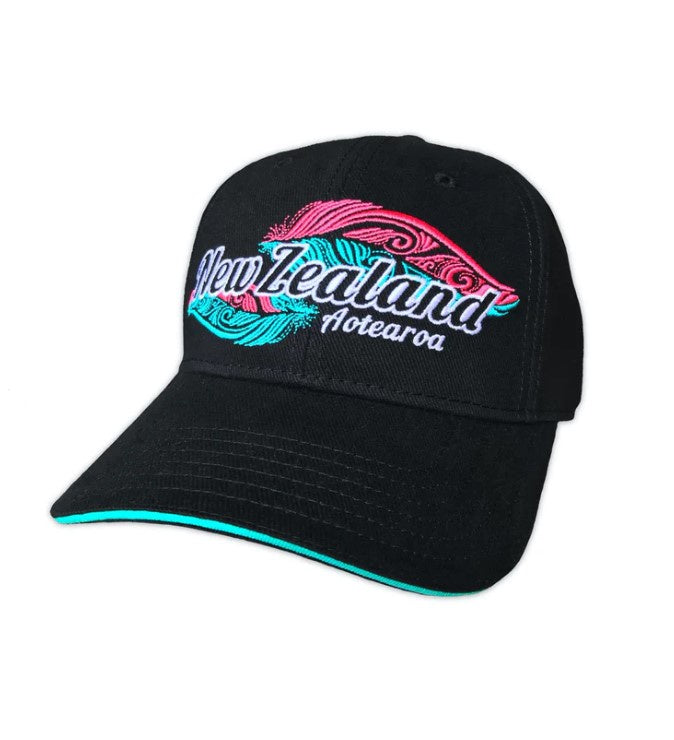 Cap - Embroided Feather