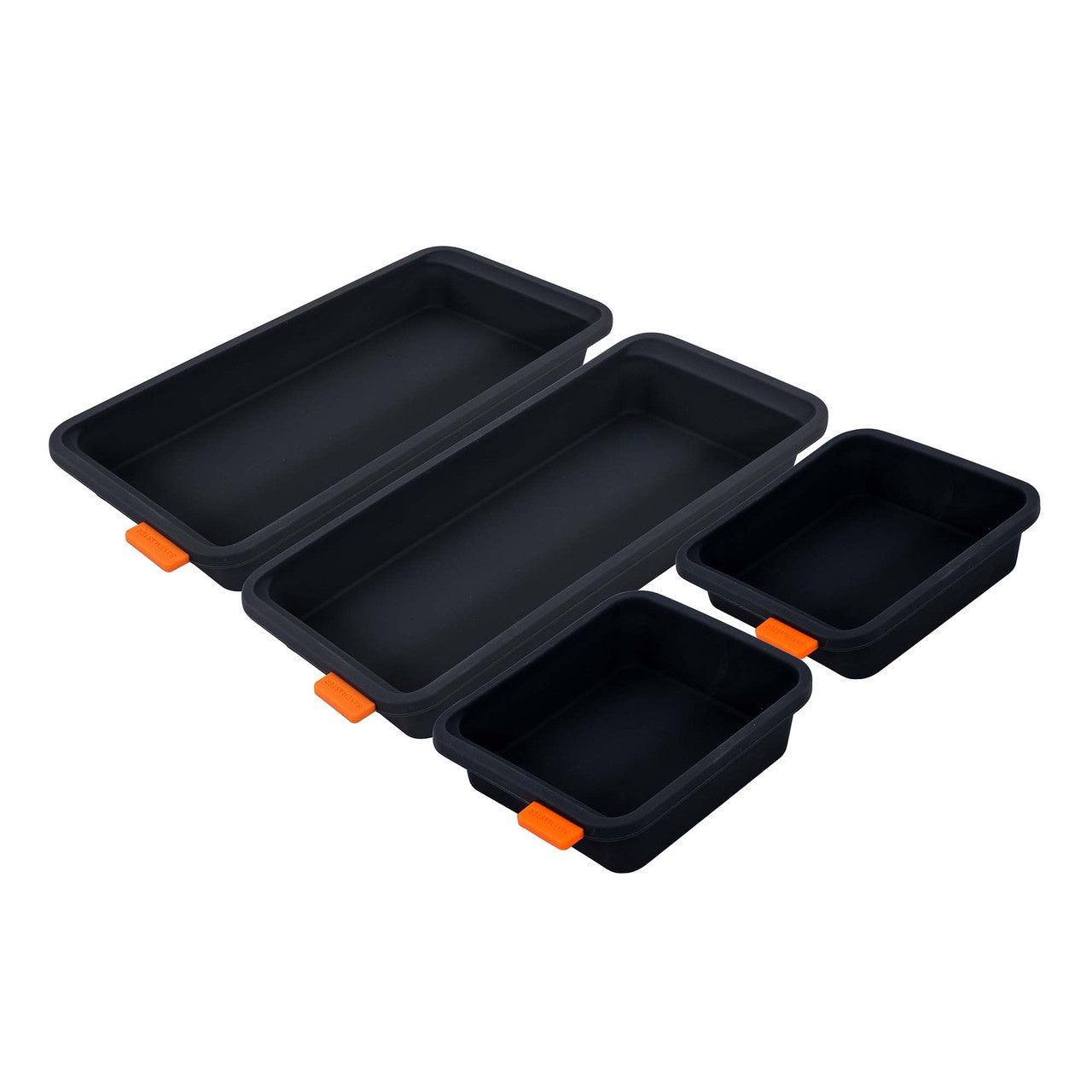 Set of Four divider trays - 2 x 13 x13cm + 2 x 28 x 13 x 3.6cm