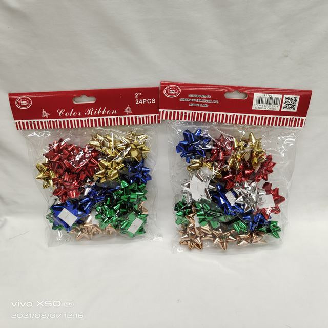 Colour Foil Stars 24Pk