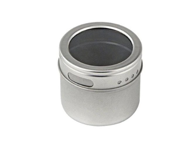 Spice Cans, with Window, Magnetic