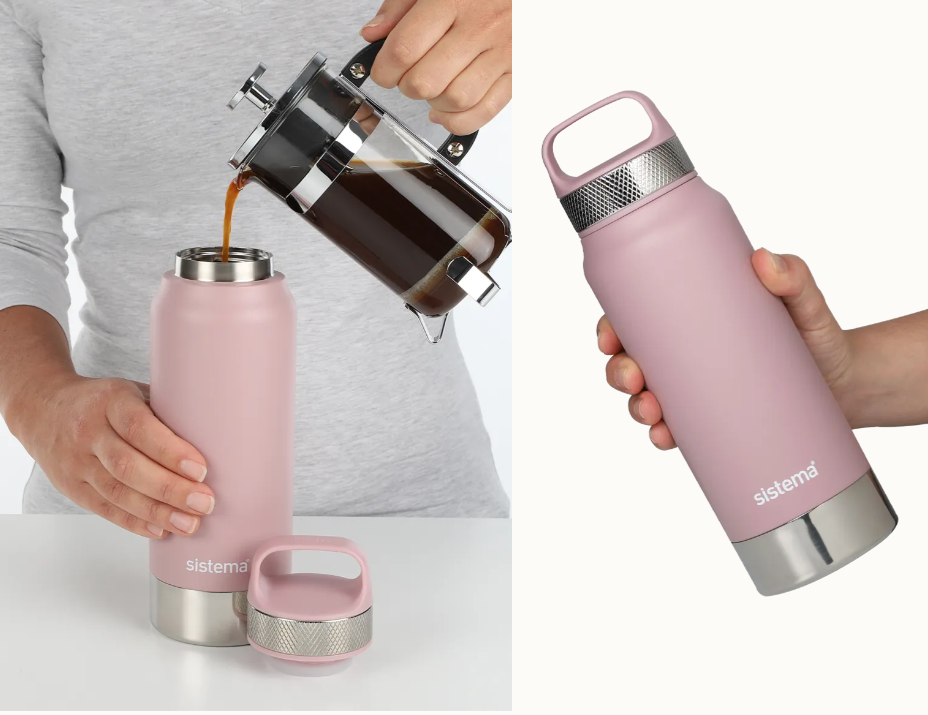 Sistema 650ml Stainless Steel Bottle
