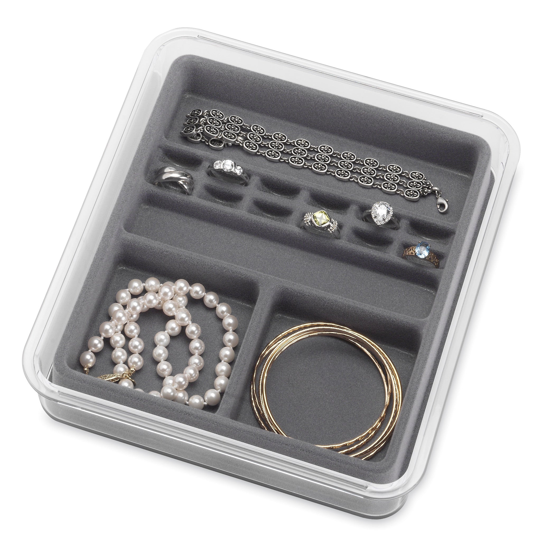 Jewellery Tray 4 Sections 12 rings