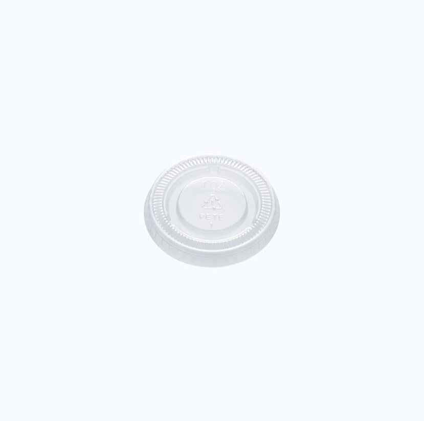 ClearVision™ PET Flat Lid for Portion Cup 30ml Sleeve of 100