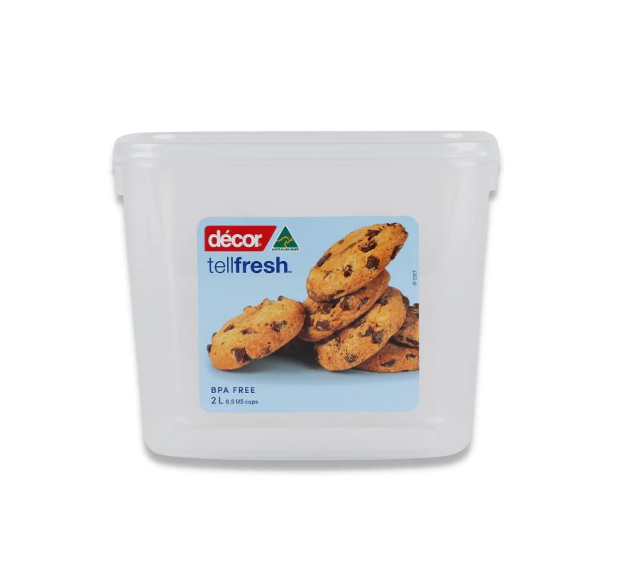 Décor Food Container, Oblong, Tellfresh, 2l