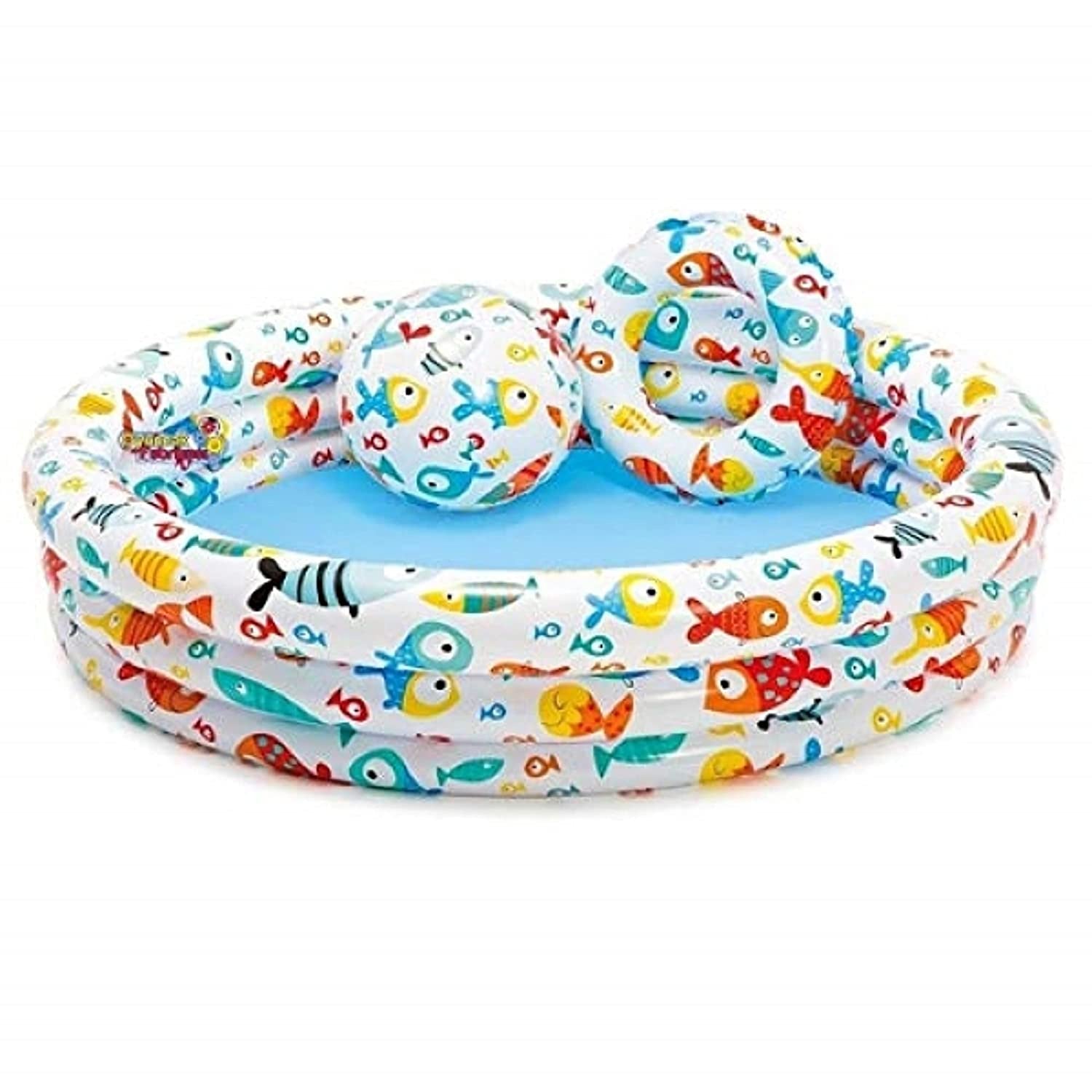 Intex Fishbowl Pool Set (132cm x 28cm / 52" x 11") – Fun Summer Splash Pool for Kids