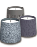 Cement Pot Citronella Candle 12x11cm