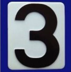 Street Number 3 Black