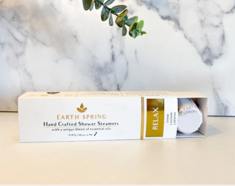 Earth Spring Shower Steamer - Relax (box of 4)