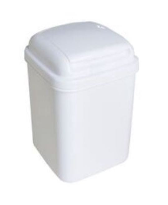 Flip Top Lid Waste Bin  (4.5L, White)
