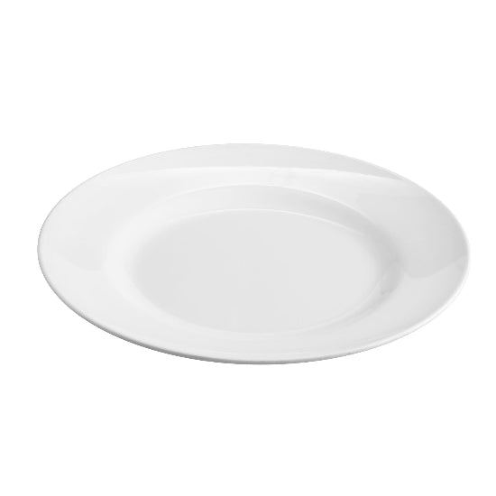 Jab White Rim Round Plate