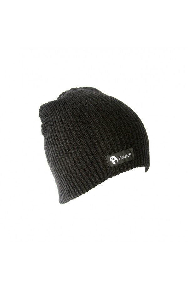 Kiwistuff Hat Ribbed, Black