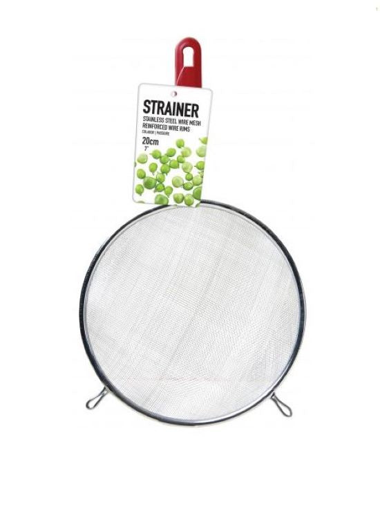Wire S/S Strainer W Plastic Handle 20cm