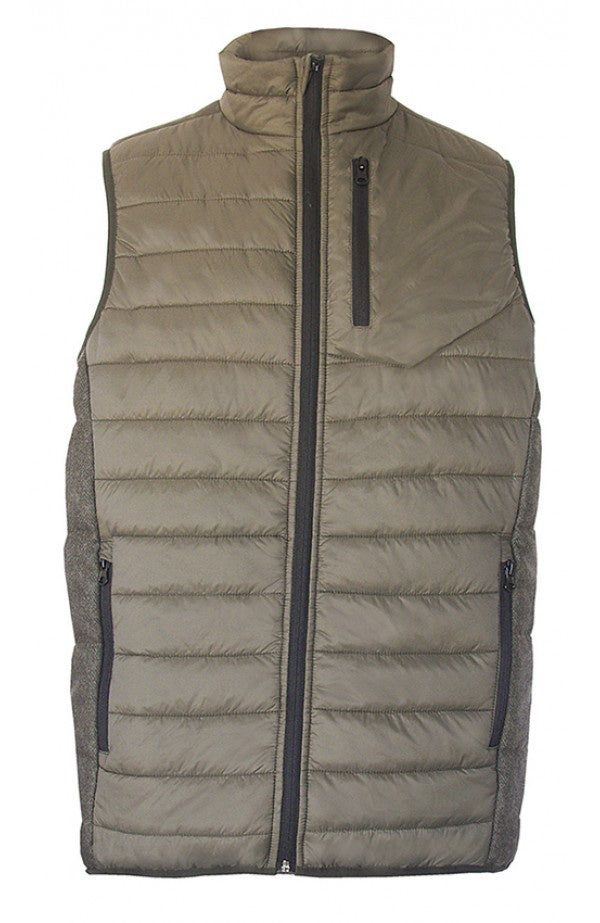 Men's Mossburn Green Insulated Vest Medium