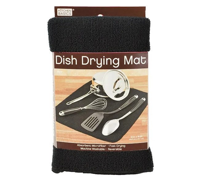 Kitchen Basics Dish Dry Mat Black