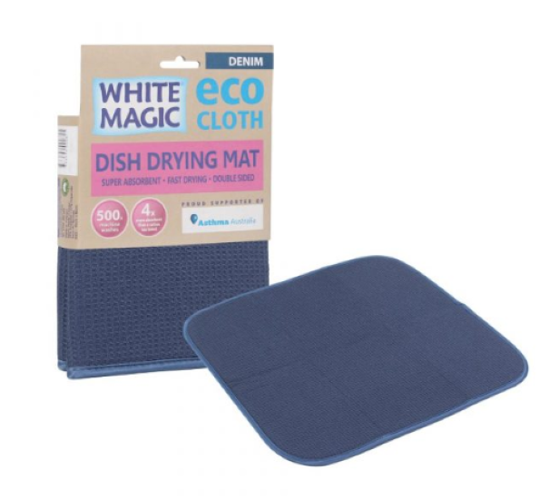 Dish Drying Mat Denim