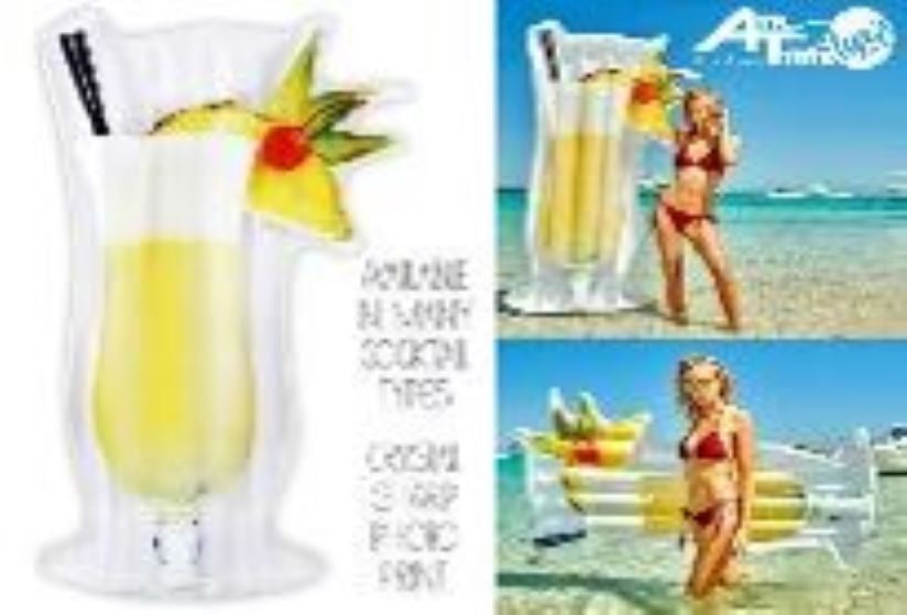 Giant Pina Colada Cocktail 184.5x101x17cm