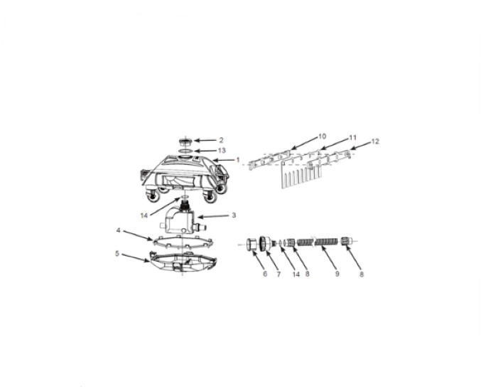 Brush B for Support for Auto Pool Cleaner