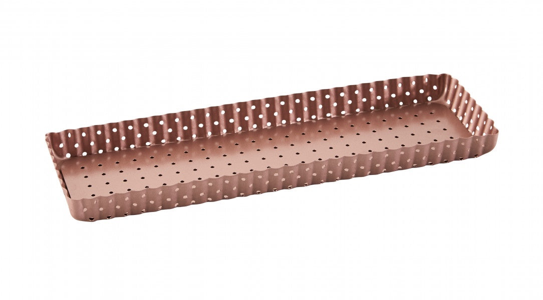 Wiltshire Rose Gold Perforated Rectangle Quiche & Tart Pan