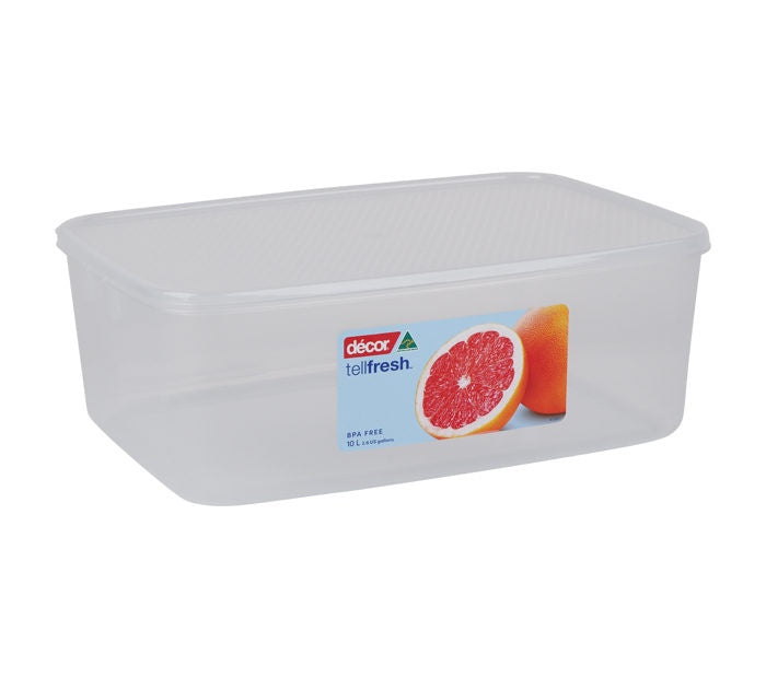 Décor Tellfresh Oblong Food Container – 10L