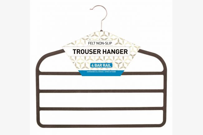 Pants Hanger, Felt, 4 Tier